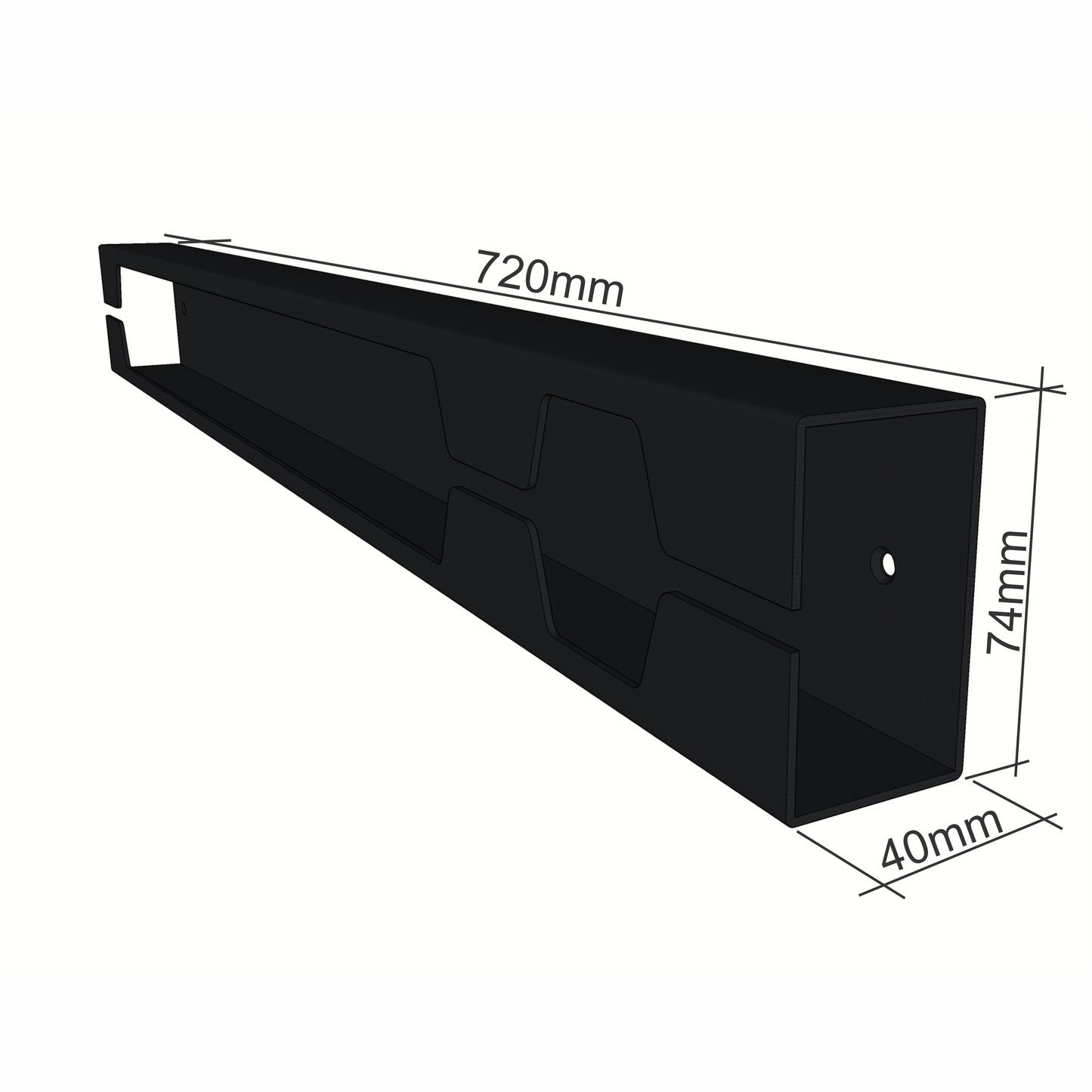 MBA Minifig Display Shelf (Black)
