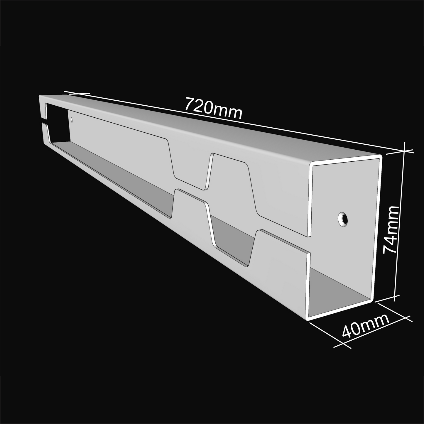 MBA Minifig Display Shelf (White)