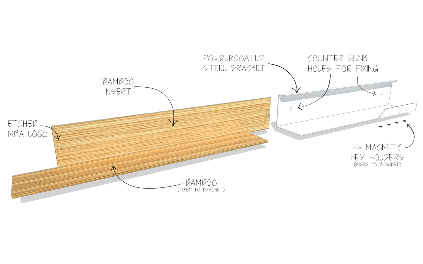 MBA Hello! Shelf XL (White)