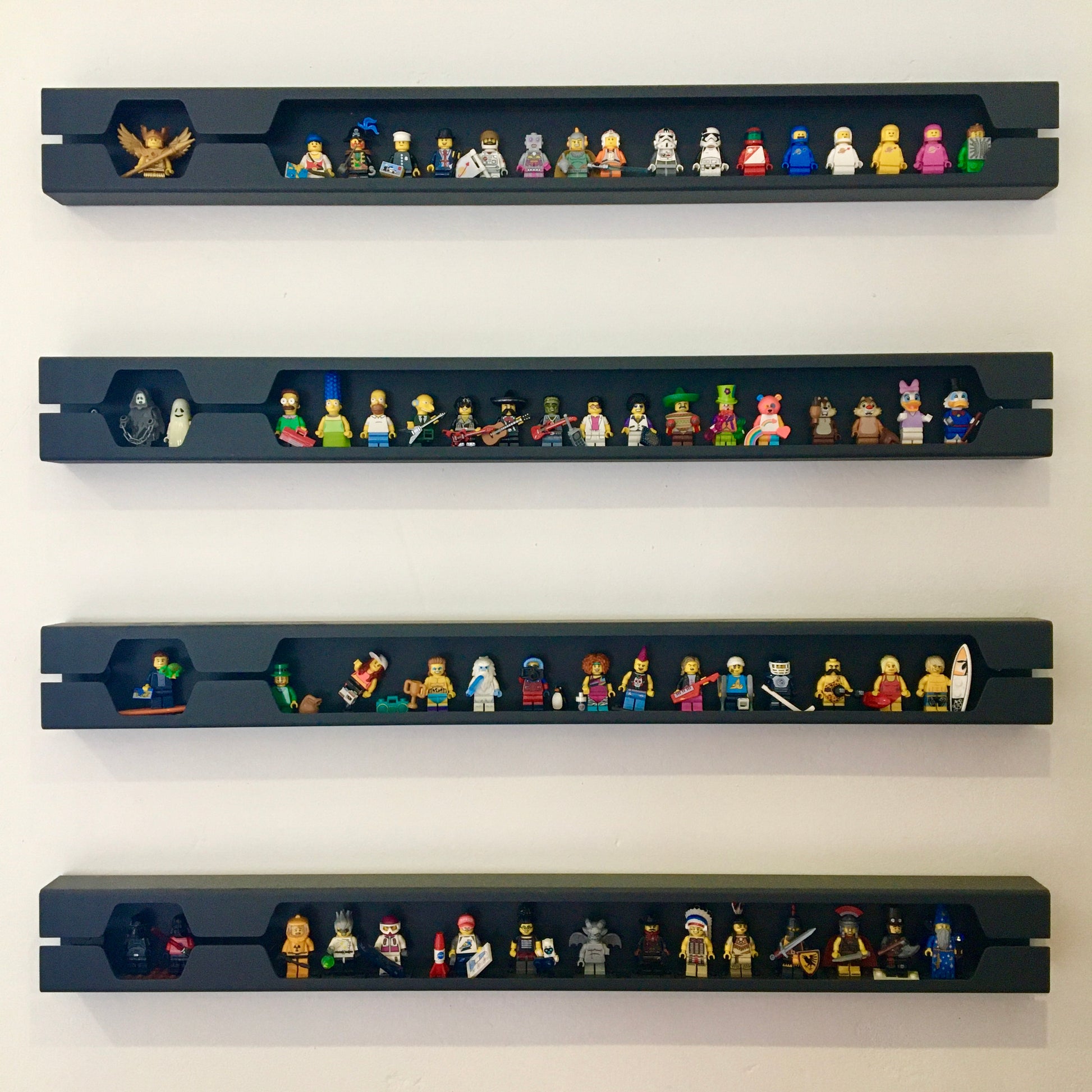 MBA Minifig Display Shelf (Black) – Made By Architects SA